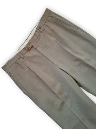 Pantalones Burberry Talla M Beige