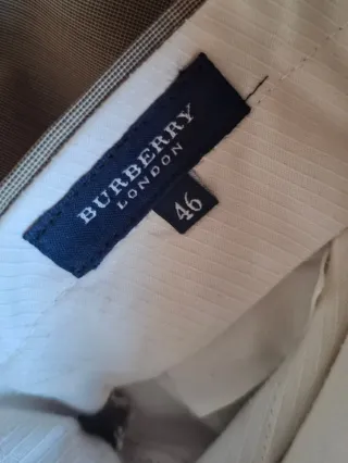 Pantalones Burberry Talla M Beige