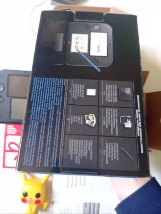 Nintendo 2DS Completa Originale Nera e Blu