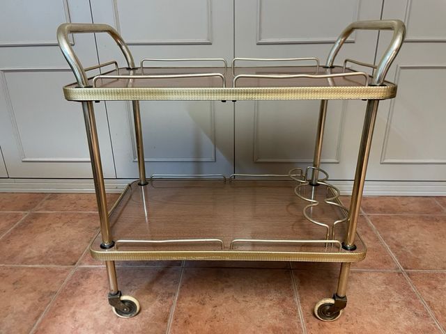 Mesa camarera licorera vintage años 60