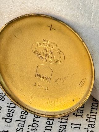 Reloj oficial chapado oro 14k 1920