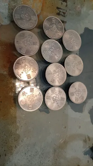 11 Monedas 100 Ptas Juan Carlos 1980