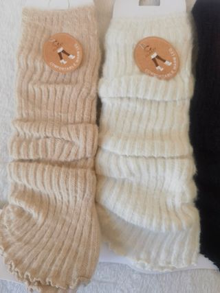 3 Pares Calentadores Lana Mujer