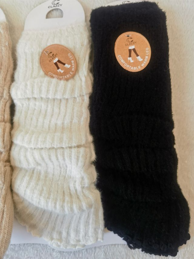 3 Pares Calentadores Lana Mujer