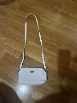 Bolso bandolera blanco mujer