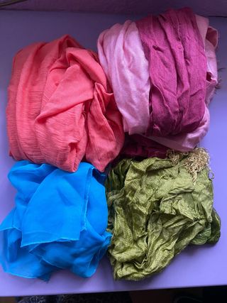 Lote 4 pañuelos colores