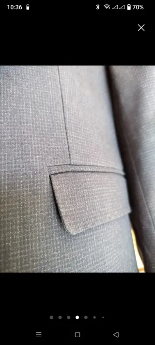 Abito uomo grigio taglia 52