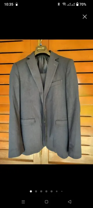 Abito uomo grigio taglia 52