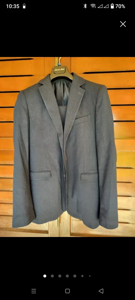 Abito uomo grigio taglia 52