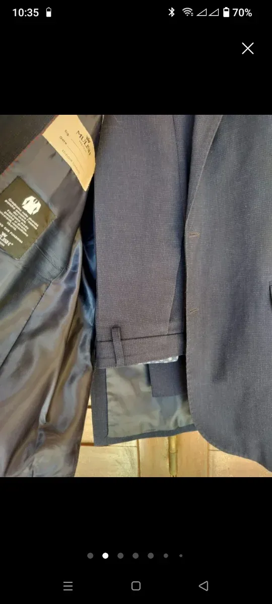 Abito uomo grigio taglia 52