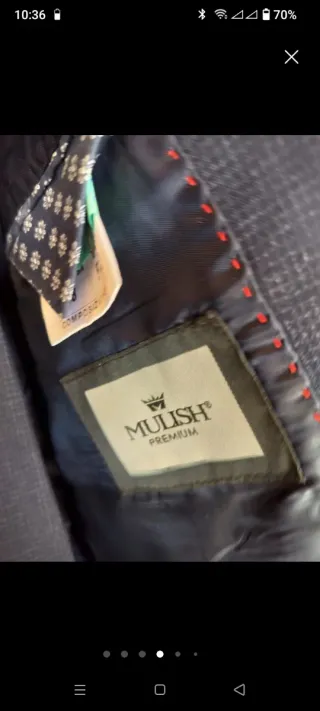 Abito uomo grigio taglia 52