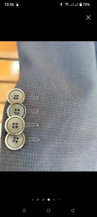 Abito uomo grigio taglia 52