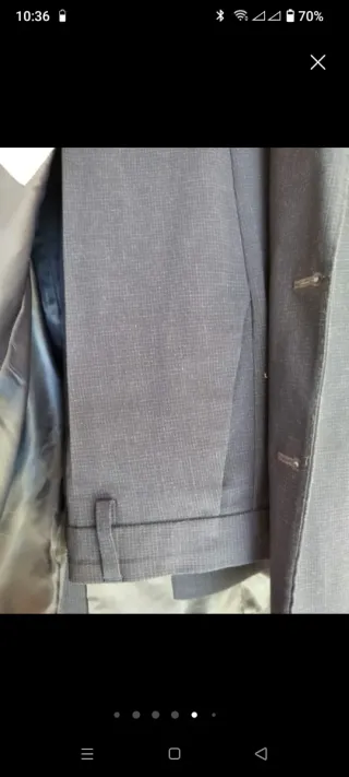 Abito uomo grigio taglia 52