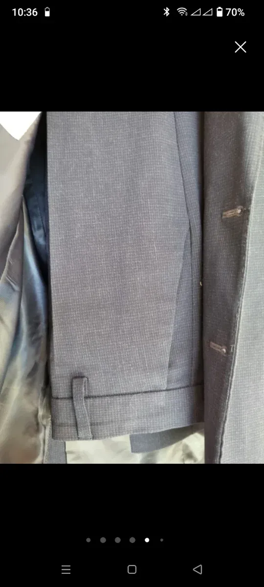 Abito uomo grigio taglia 52