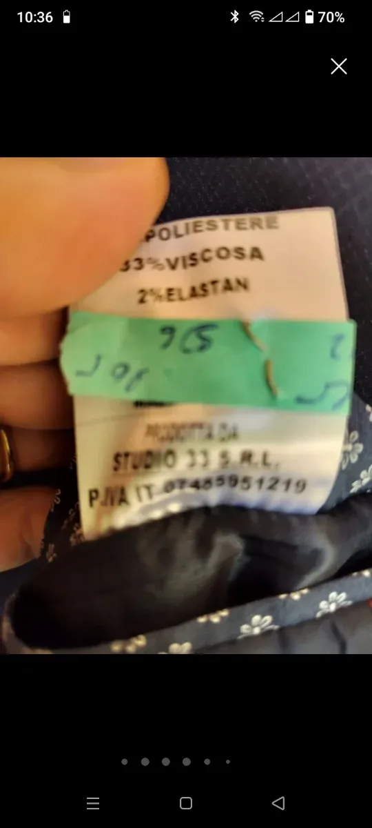 Abito uomo grigio taglia 52