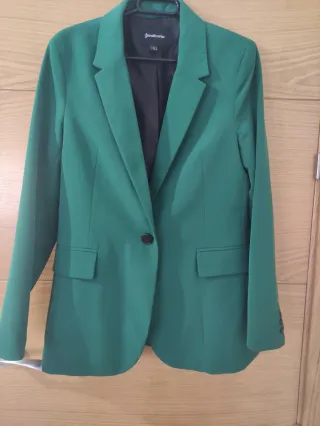 Blazer Verde Talla S Stradivarius