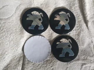 Pegatinas 56 mm Peugeot tapabuje centro rueda