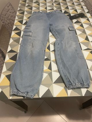 Jeans larghi chiari 11/12 anni