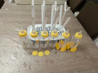 Lote Biberones Medela y Seca Biberones Avent