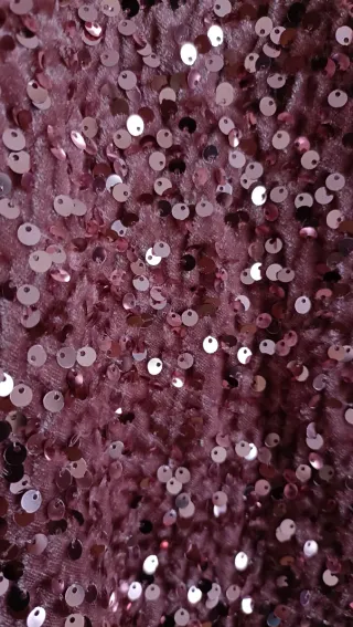 Falda Dixie lentejuelas fiesta rosa