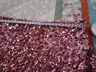 Falda Dixie lentejuelas fiesta rosa