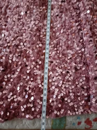 Falda Dixie lentejuelas fiesta rosa