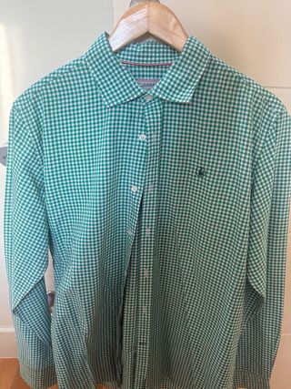 Camisa El Ganso cuadros verde Talla L