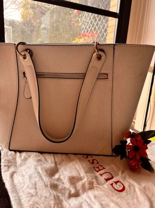 Bolso Guess Blanco Flores