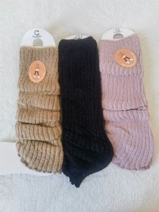 3 Pares Calentadores Lana Mujer Clazzy