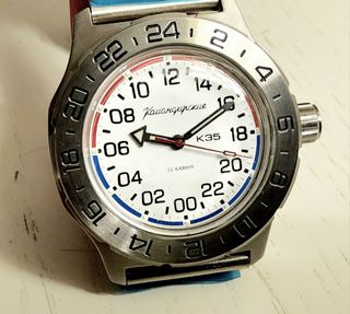 Vostok Komandirskie Automatico 24h 35084A bianco