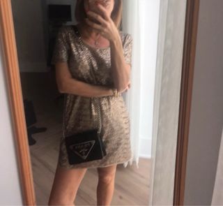 Abito paillettes oro