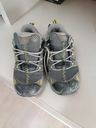 Zapatillas La Sportiva niño gris/verde talla 29