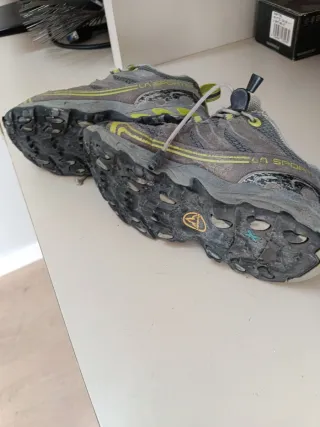 Zapatillas La Sportiva niño gris/verde talla 29