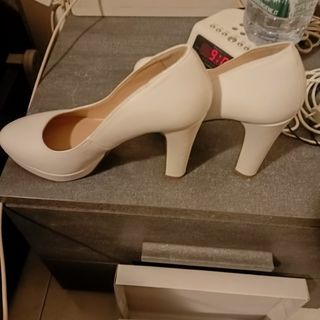 Scarpe con tacco bianche