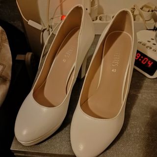 Scarpe con tacco bianche