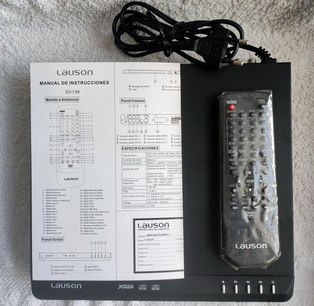 Reproductor DVD Lauson DV 139