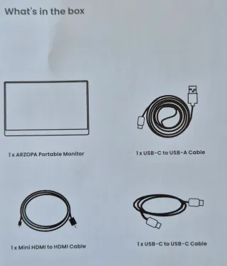 Monitor Portátil Arzopa A1C 16,1 pulgadas 1080P