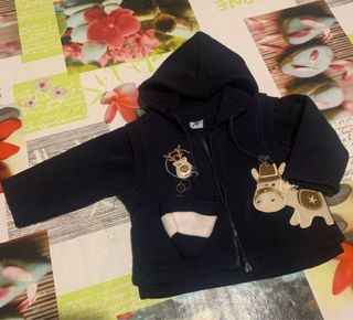 Felpa con cappuccio e gilet 3/6mesi Zhishun baby