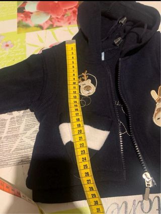 Felpa con cappuccio e gilet 3/6mesi Zhishun baby