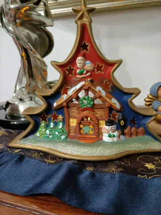 Albero Natale Terracotta Decorato