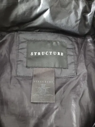 Parka STRUCTURE acolchada negra talla XXL