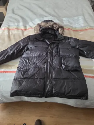 Parka STRUCTURE acolchada negra talla XXL