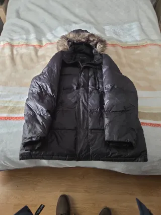 Parka STRUCTURE acolchada negra talla XXL