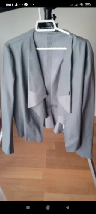 Chaqueta Zara Gris Mujer