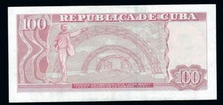 CUBA 100 PESOS 2001 XF/EBC- Pick.124a Serie 303184