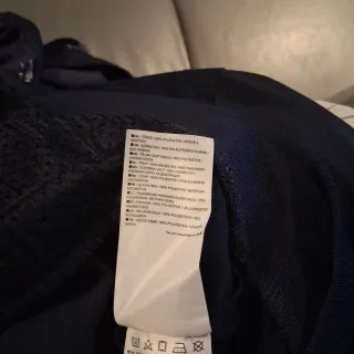 Felpa Converse Blu XL con Bande Bianche