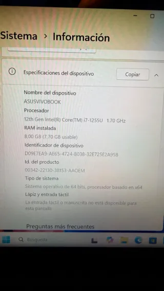 Asus VivoBook Azul/Plateado