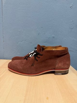 Botines Zara Ante burdeos