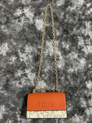Bolso Tous Naranja y Beige Nuevo. 169€ en tienda.