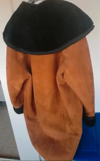 Montone shearling donna marrone nero